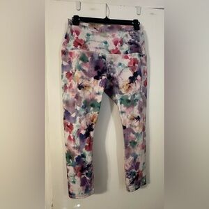 Watercolor print leggings by RBX
